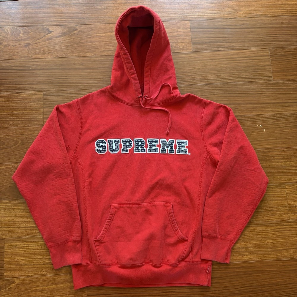 Supreme Men's The Most Hooded Sweatshirt Medium Red FW19 Made In Canada Hoodie